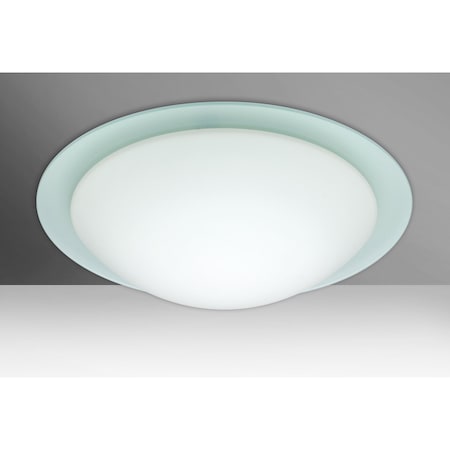 Ring 19 Ceiling, White/Frost Ring, 1x28W LED
